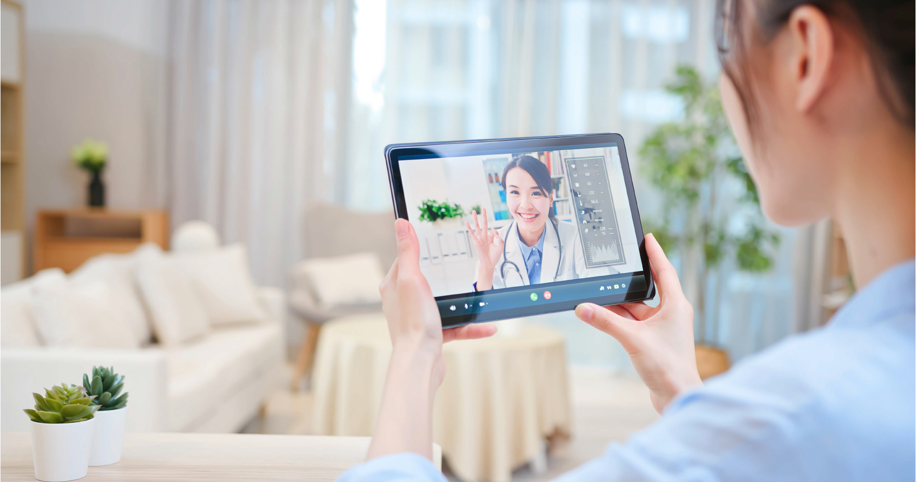 An Illustration of a Telehealth Visit
