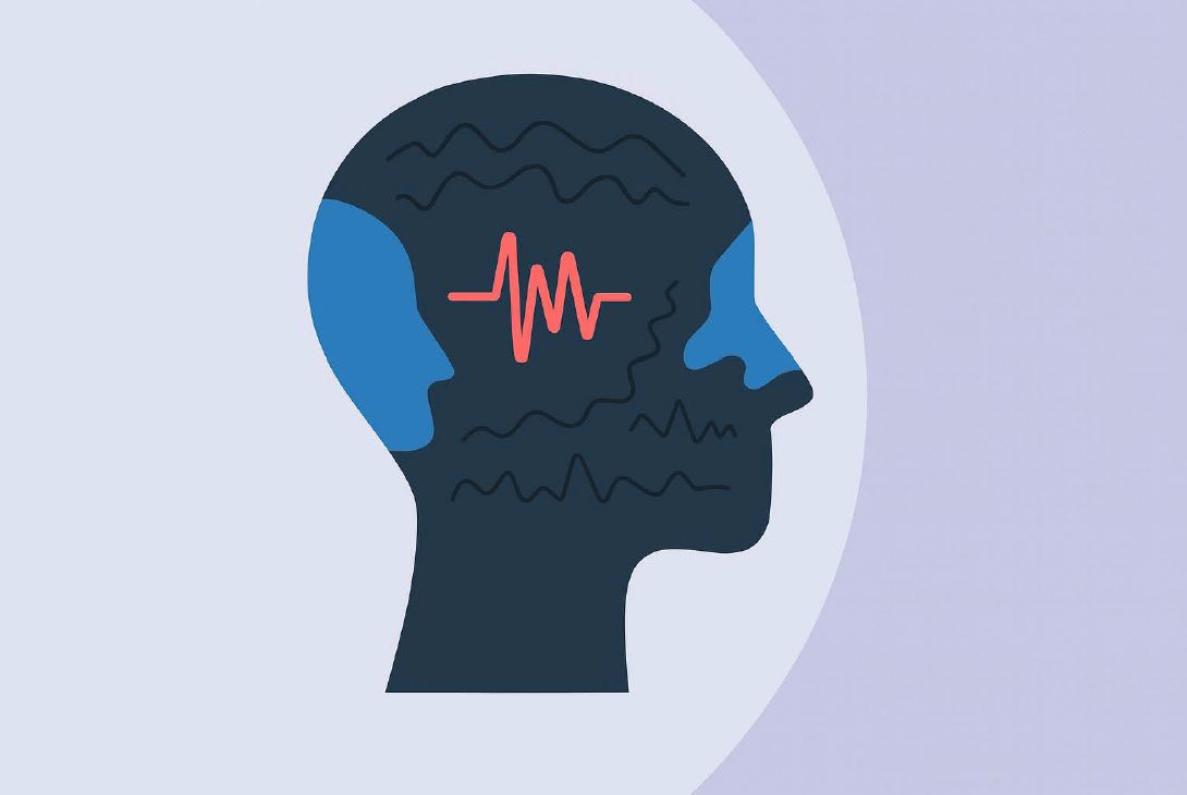 An illustration of a patient with a mental illness